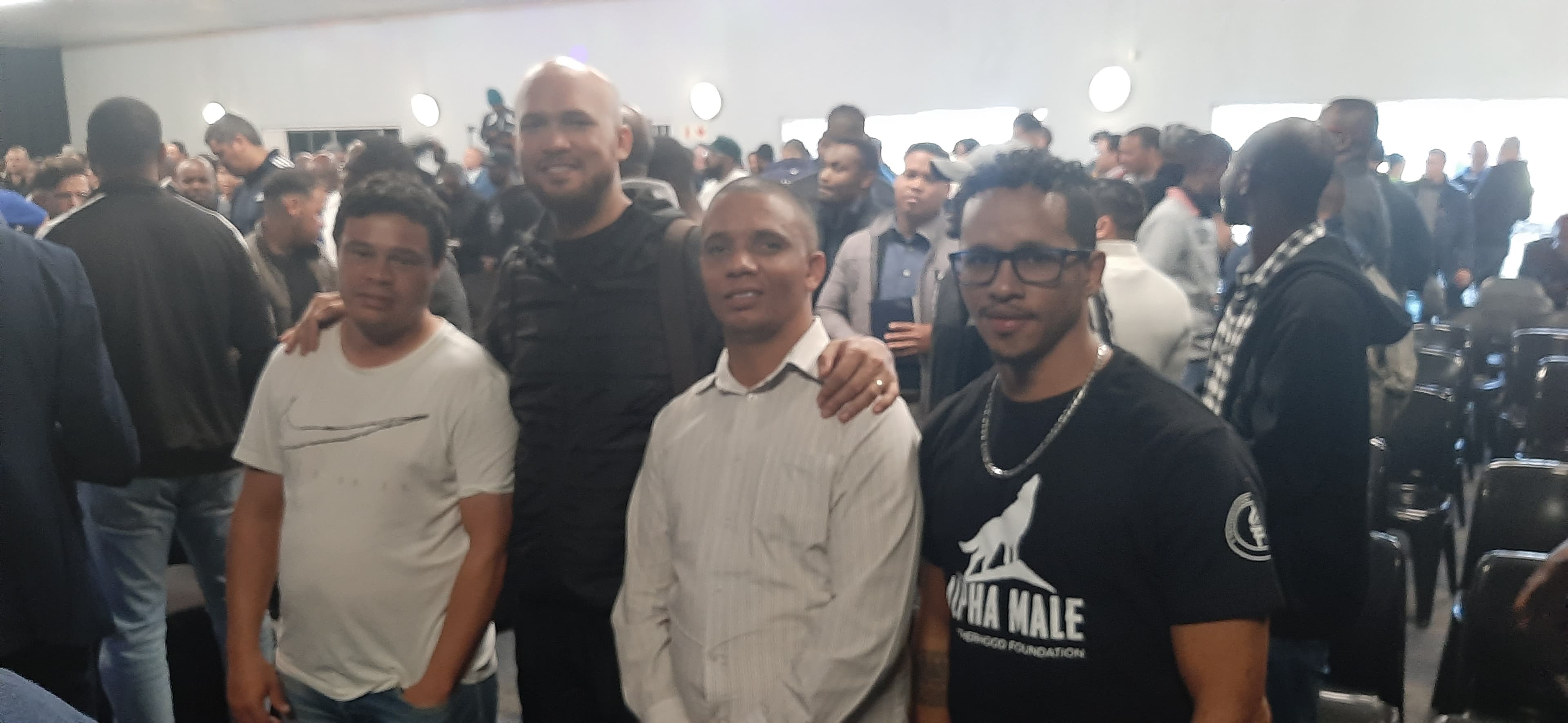 Men from The Fatherhood Foundation gathered together