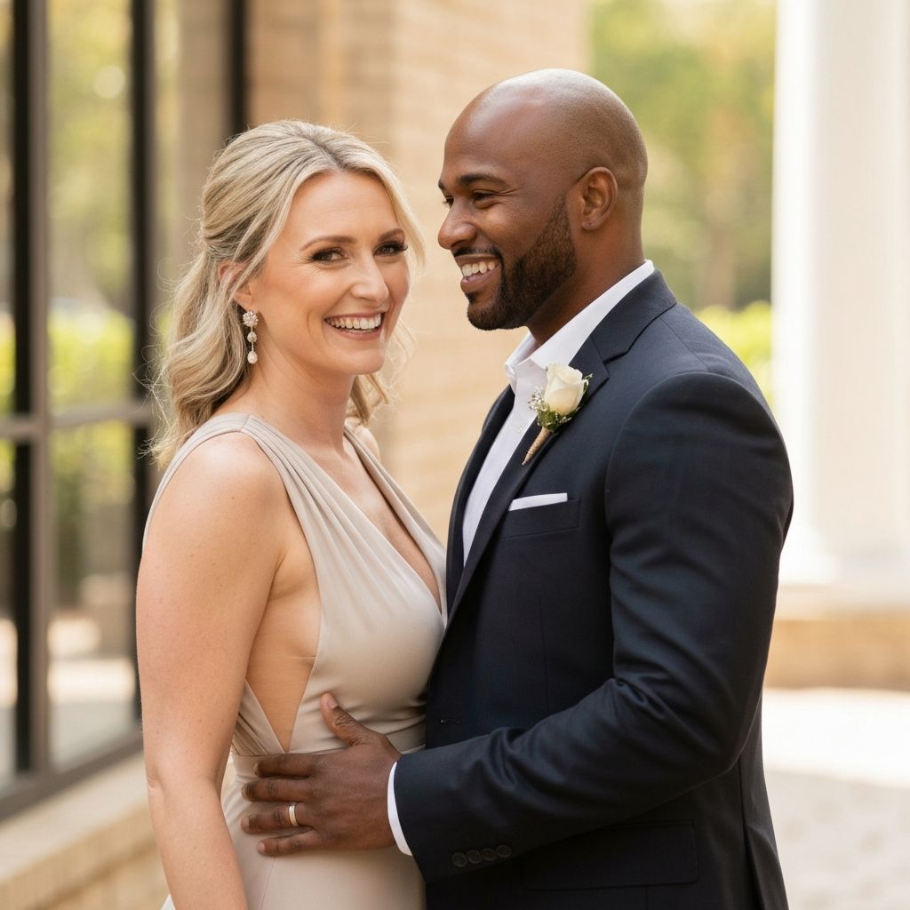 Diverse couples celebrating their marriages